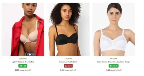 Image of Women's Premium Bras at Upto 92% Discount 