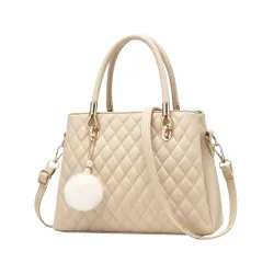 women's pu leather handbag shoulder bag hand held bag with long strap queen collection simple sober and stylish (HB5)