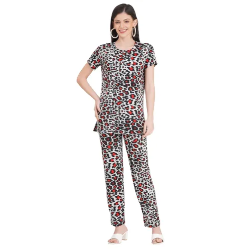 Image of Women's Pure Cotton Top & Pyjama Set 