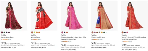 Image of Women's saree starting @ ₹249