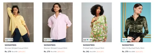 Image of Women's Shirt Start @ ₹179