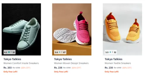Image of Women's Shoes Start @ ₹203