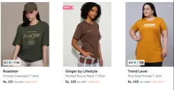 Womens T-shirts Up to 90% Off