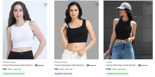 Image of Women's Tops Starting At ₹85