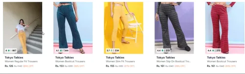 Image of Women's Trouser upto 90% Discount