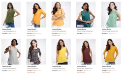 Women,s V-Neck Sleeveless Kurti Starting At ₹125 Flat 40% Discount.