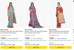 Women Sarees at Starting @ ₹299 | Upto 94% Discount 