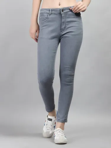 Image of Women Skinny Jeans (Grey)