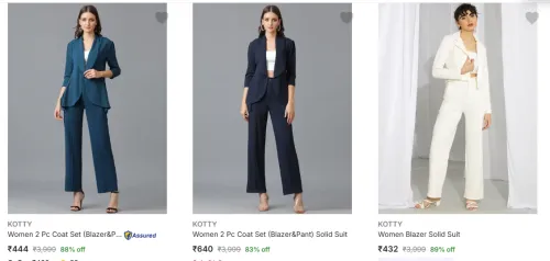 Image of Women Solid Suit Starting @ ₹432