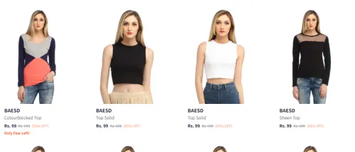 Image of Women Stylish Tops at ₹99