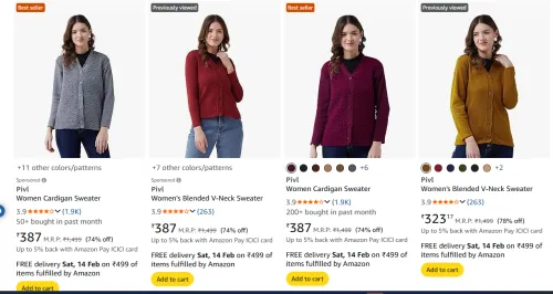 Image of Women sweater upto 70% off 