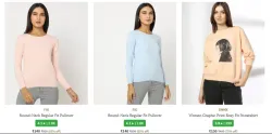 women sweatshirt starting at ₹140