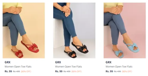Image of Women Top Flats Starting @ ₹99