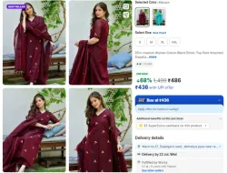 Women Top Pant Attached Dupatta Set