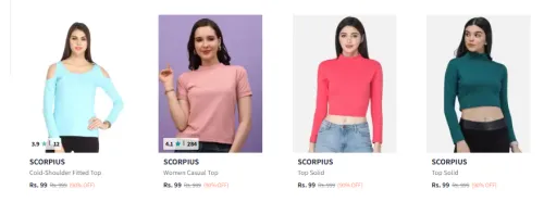 Image of Women Tops at ₹99