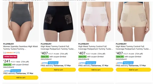 Image of Women Tummy Tucker Minimum 70% Discount