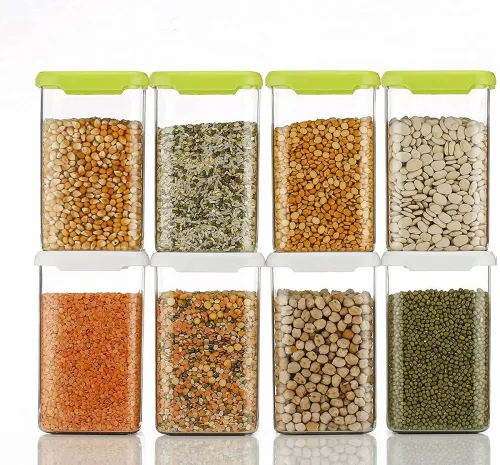 Image of Womens 1st Choice Plastic Grocery Container 1200ml Pack of 8