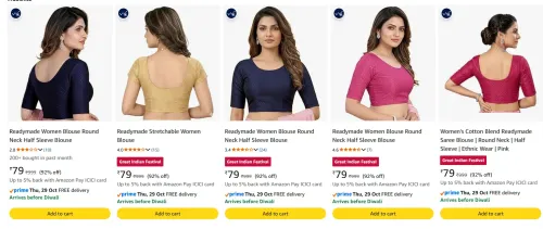 Image of Womens Blouse starting at ₹79