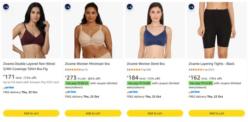 Image of Women's Bra upto 82% Discount 