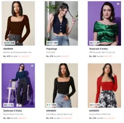 Womens Branded Top @ Minimum 80% Discount
