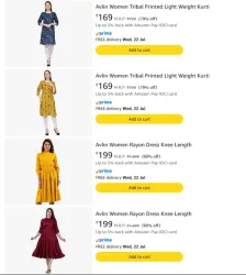 Womens Clothing Starting at ₹169