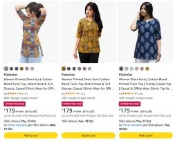 Womens Cotton Short Kurti | Short Kurti for Women Stylish Printed Kurti Top