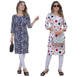 Women’s Crepe Kurta Pack of 2