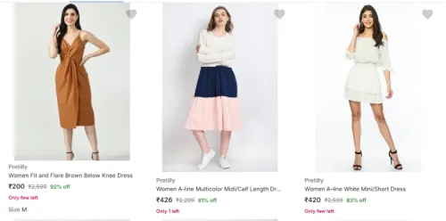 Image of UP TO 92% OFF | Women's Dresses @ Starting ₹200