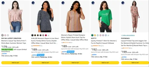 Image of Women's fashions upto 92% discount 