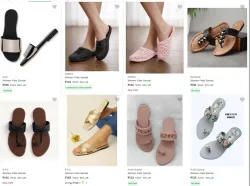Womens Flat sandals starting at ₹106