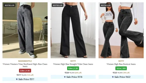 Image of WOMEN'S Jeans & Jeggings Upto 84% Off
