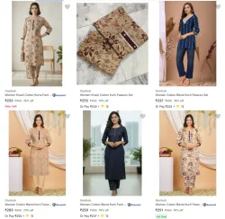 Womens Kurta Pant Set @ Starting ₹233