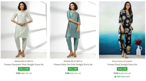 Image of Women's Kurta set @ Starting ₹300