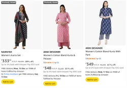 Womens Kurta Sets @ Starting ₹333