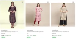 Womens Kurta @ Up to 82% Discount | Starting ₹170