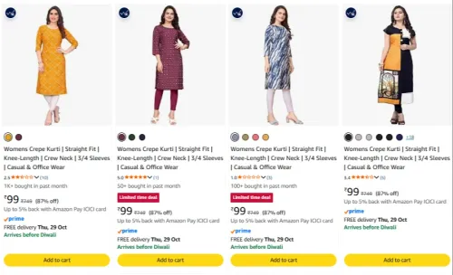 Image of Women's kurtas starting ₹99 