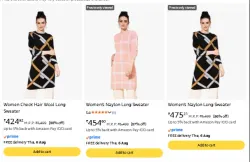 Womens Long Sweater Upto 88% off