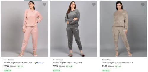 Image of Women's Night Suits @ Starting ₹370