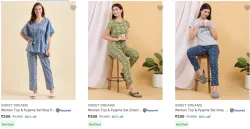 Sweet Dreams Womens Night Suits upto 80% Discount