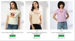 Womens Oversized T-Shirts starting at ₹82
