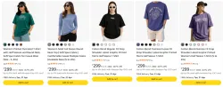 Womens oversized tshirts upto 63% discount