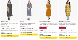 Womens Polyester Casual Kurta Starting @ ₹169