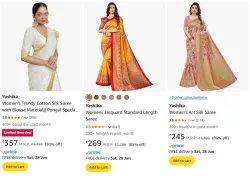 Womens premium Sarees @ Under ₹399
