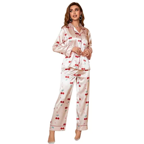 Image of Womens Printed Night Suit