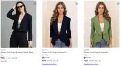Womens Readymade Blazers at minimum 50% Discount