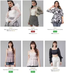 Womens Shirts, Tops & Tunics @ Up to 96% Discount