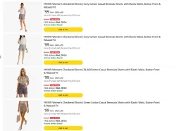 Womens Shorts starting at ₹99