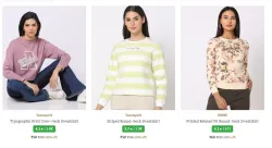 Womens Sweatshirts &Hoodies From ₹50