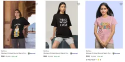 Womens T Shirts @ Starting ₹66