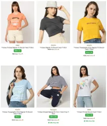 Womens T-shirts Starting @ ₹90